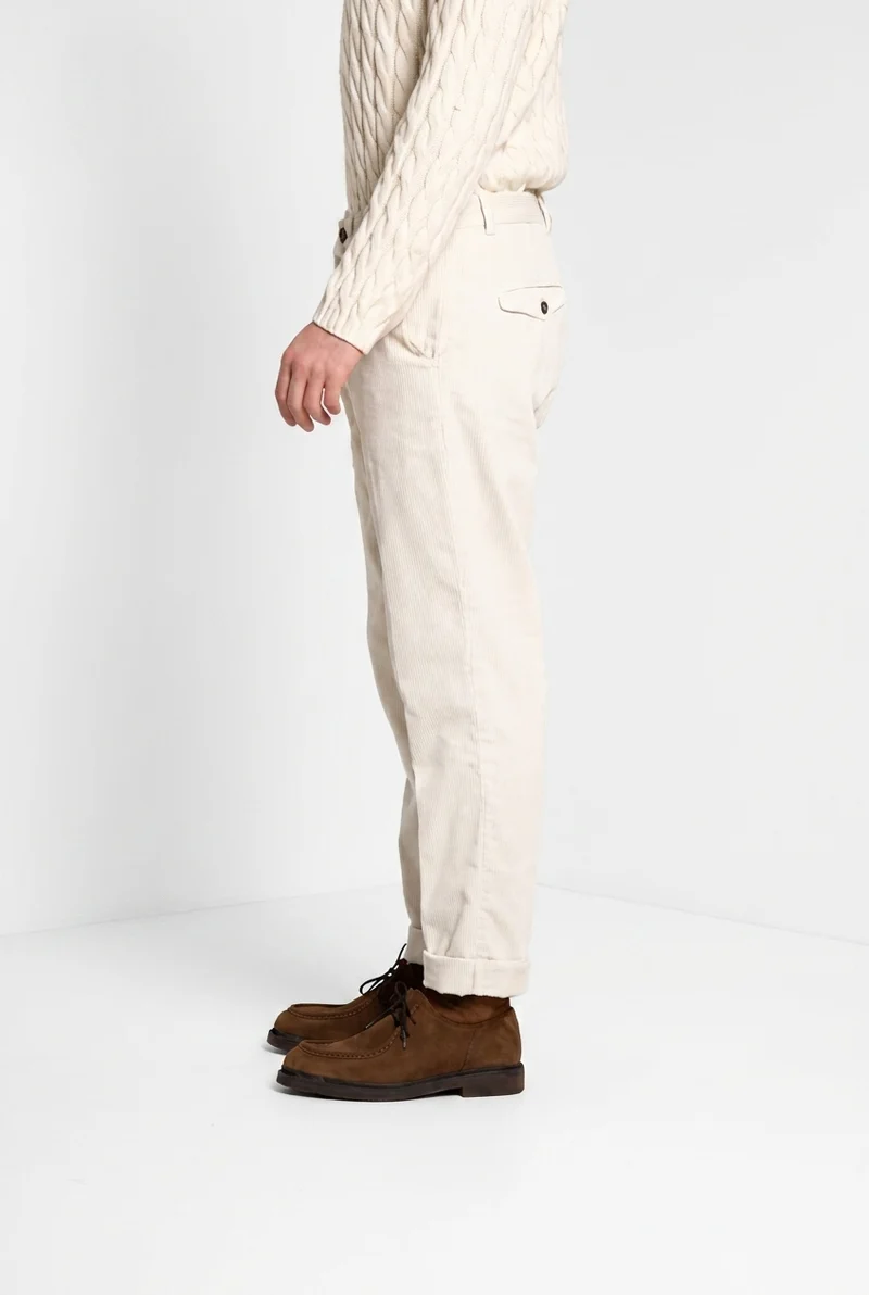 Chinos pantalon chino homme en velours 1000 raies relaxed fit