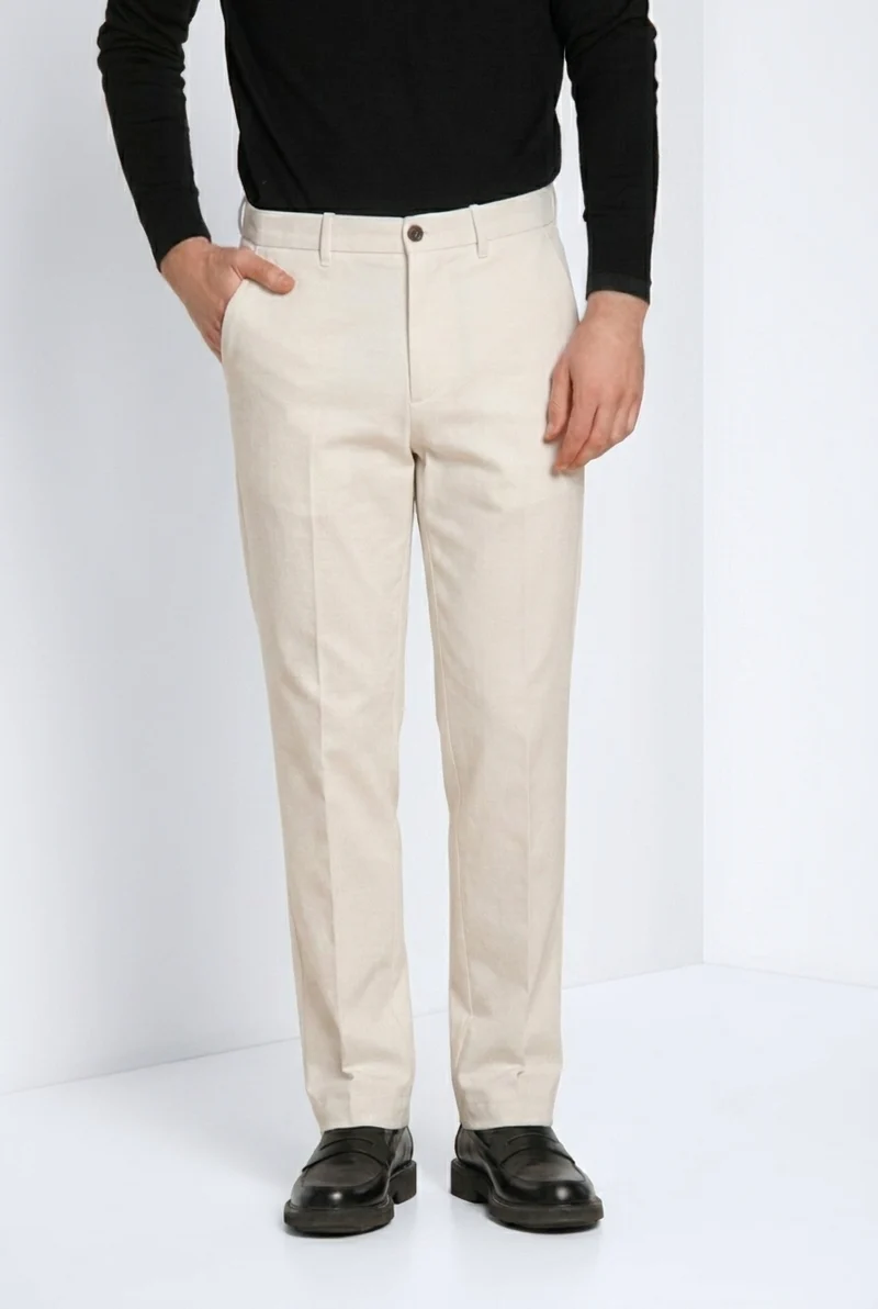Chinos pantalon chino homme en gabardine relaxed fit