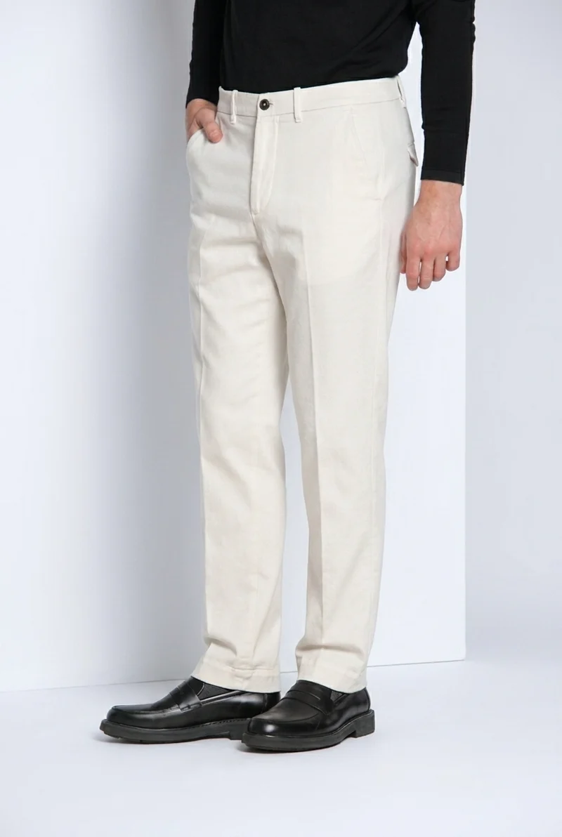 Chinos pantalon chino homme en gabardine relaxed fit