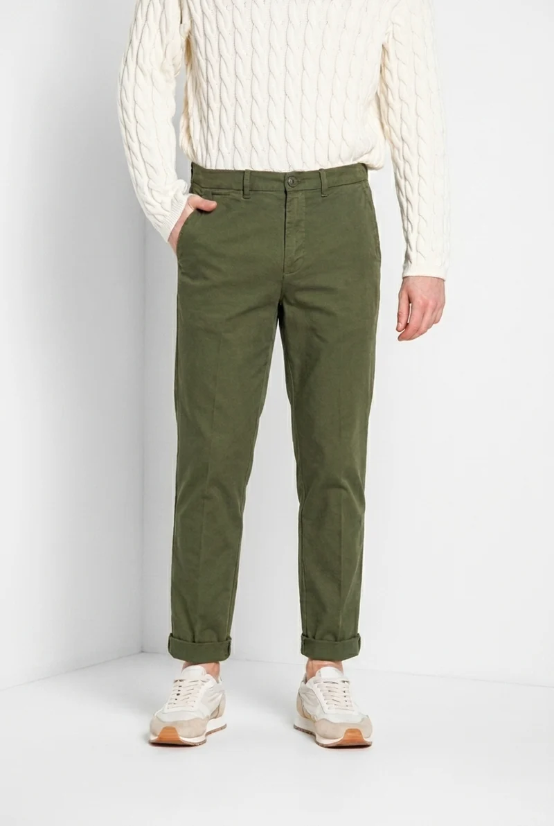 Chinos pantalon chino homme en gabardine relaxed fit