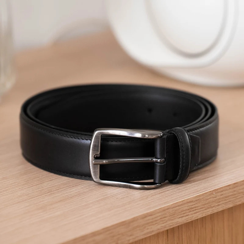 Ceinture "La Normande" en Cuir Noir