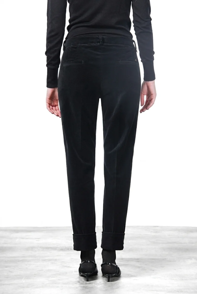 New York Carrot pantalon chino femme en velours lisse, carrot fit ①