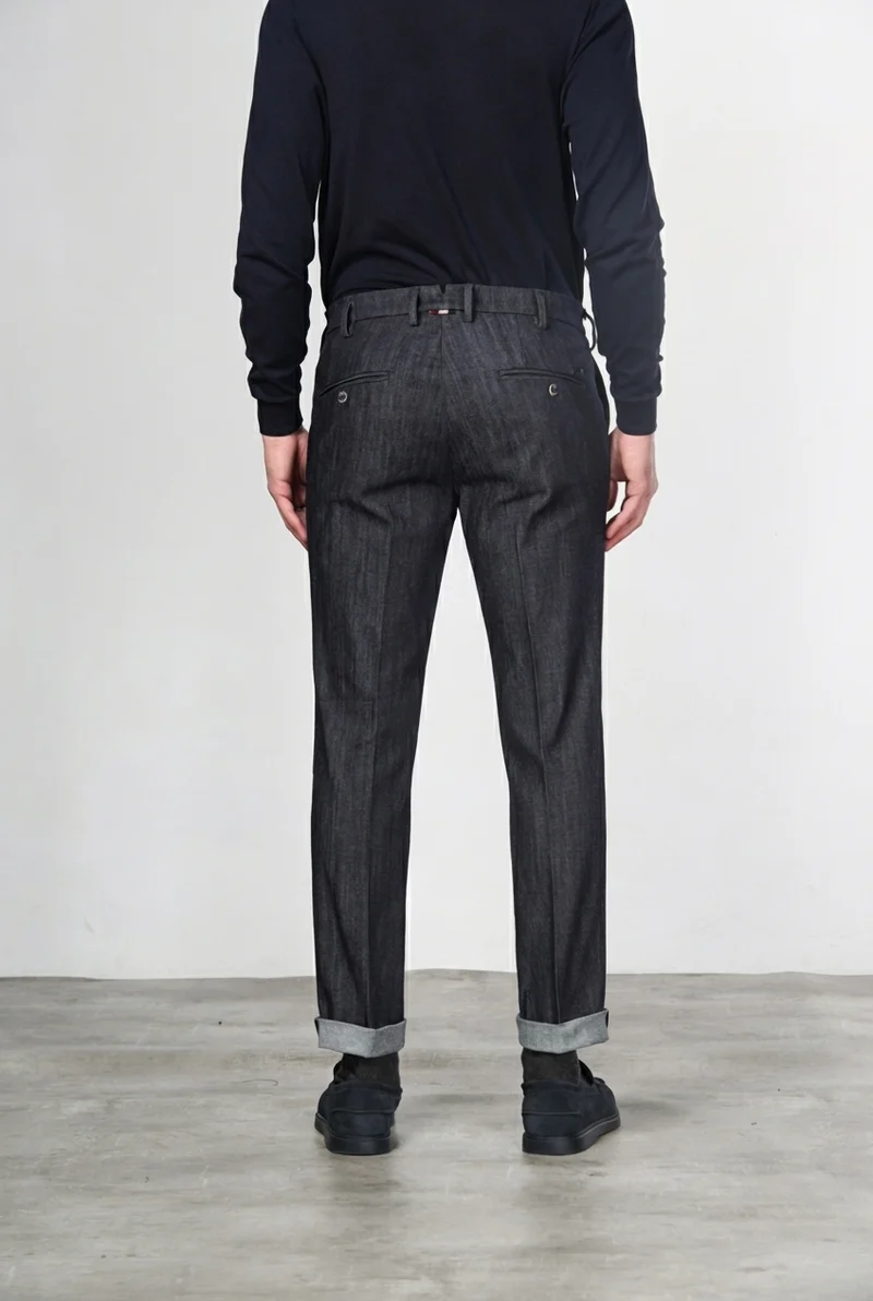 New York pantalon chino homme en denim stretch, regular fit