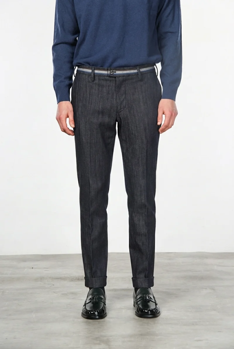 New York Winter pantalon chino homme en denim stretch, regular fit