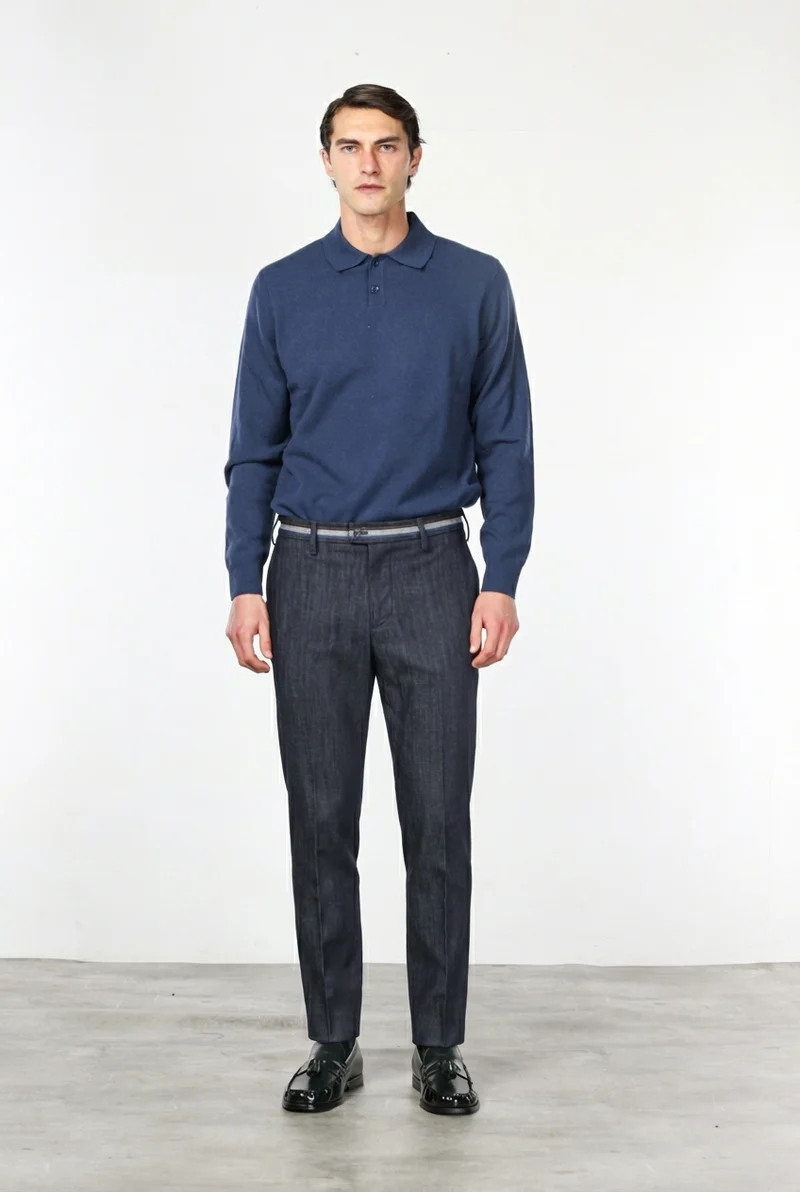 New York Winter pantalon chino homme en denim stretch, regular fit