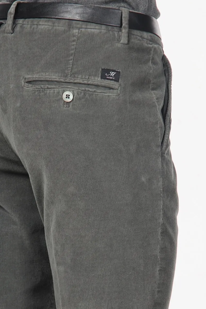Torino pantalon chino homme en velours côtelé 1000 raies, slim fit ①