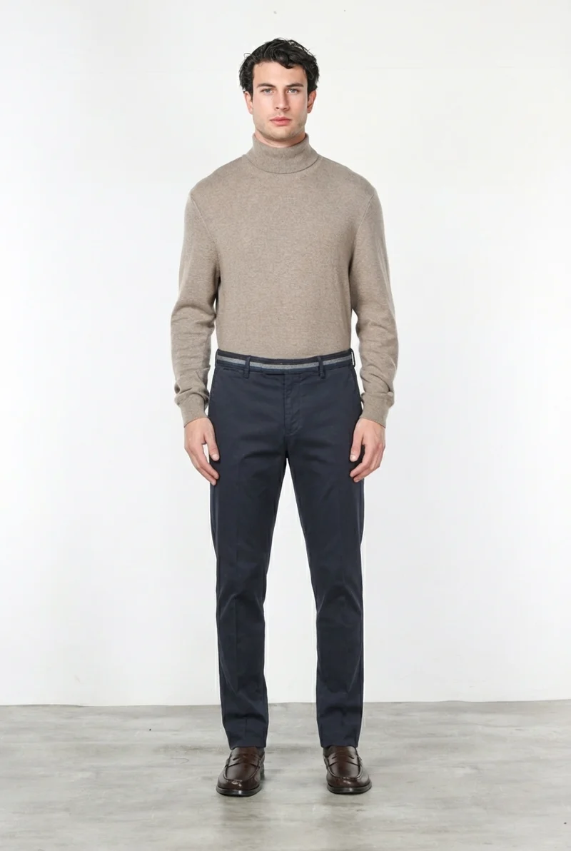 Torino Winter pantalon chino homme en gabardine stretch, slim fit