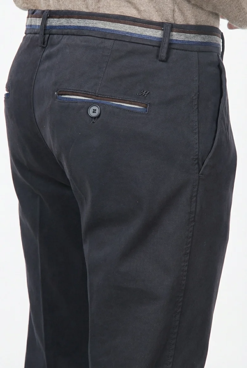 Torino Winter pantalon chino homme en gabardine stretch, slim fit