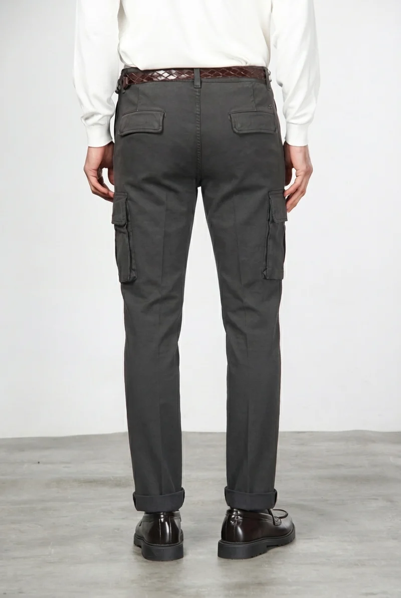 Chile pantalon cargo homme en coton stretch à armure diagonale, regular fit