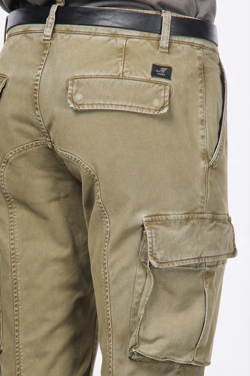 Chile pantalon cargo homme en gabardine stretch, extra slim fit ①