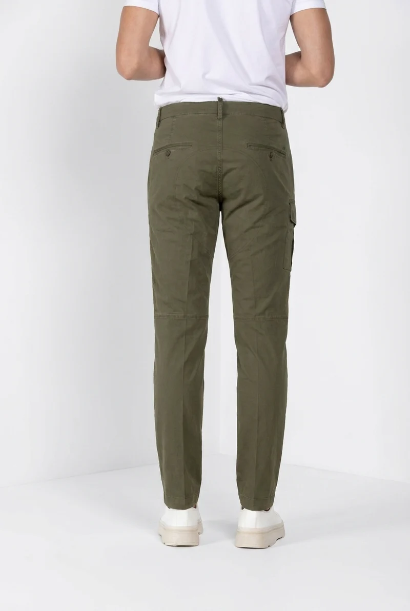 George Coolpocket pantalon cargo homme en twill léger stretch Logo Edition carrot fit ①