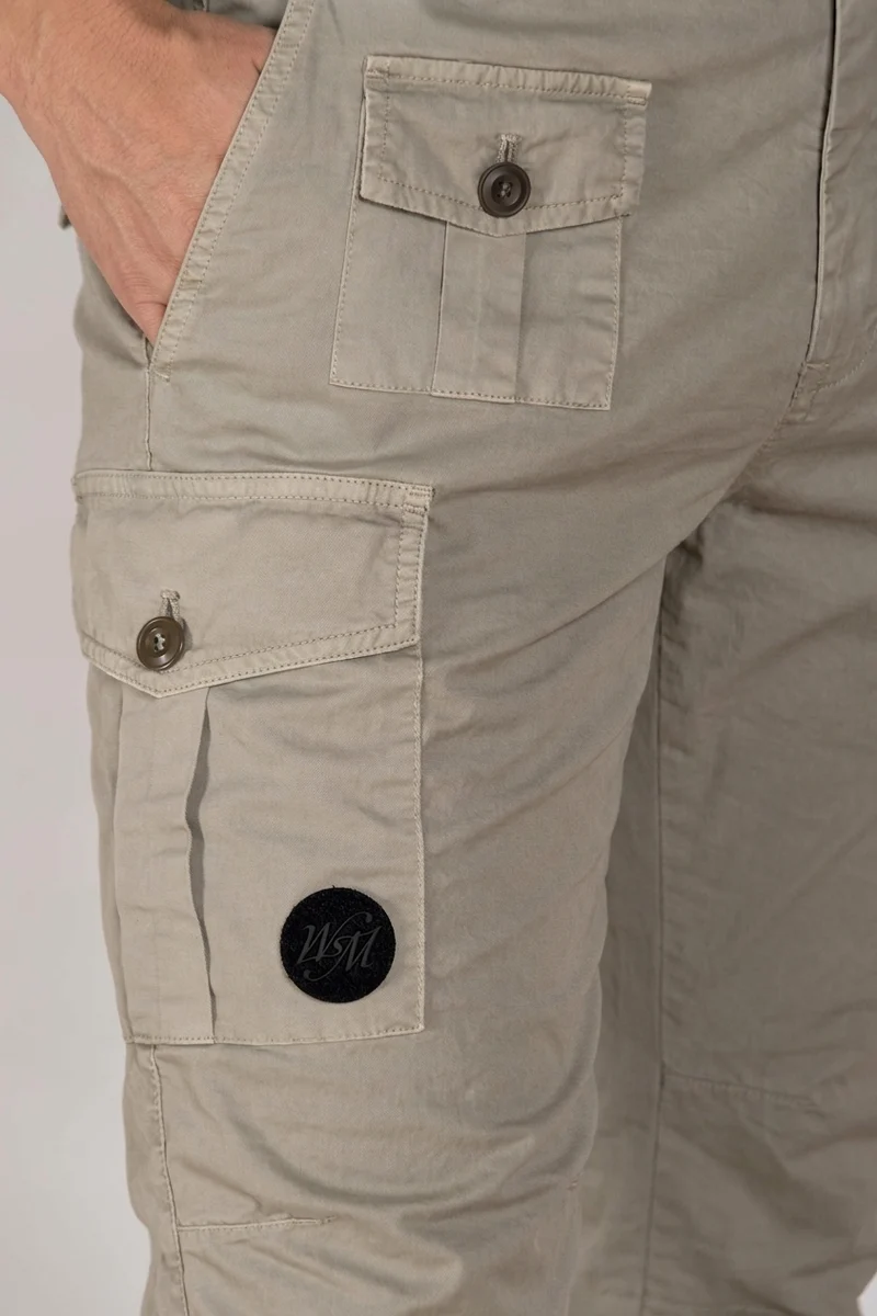 George Coolpocket pantalon cargo homme en twill léger stretch Logo Edition carrot fit ①