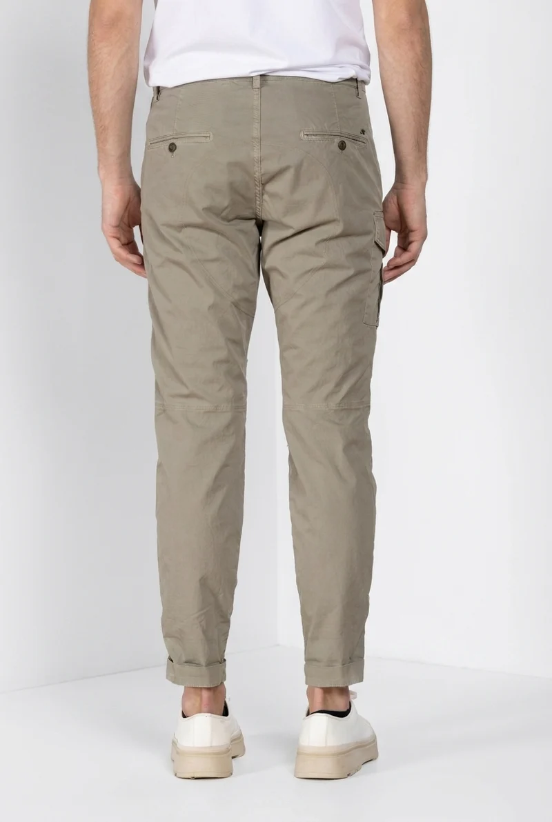 George Coolpocket pantalon cargo homme en twill léger stretch Logo Edition carrot fit ①
