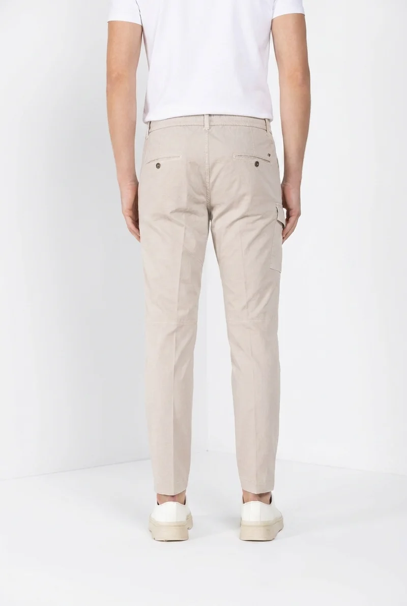 George Coolpocket pantalon cargo jogger homme en gabardine stretch Logo Edition carrot fit ①