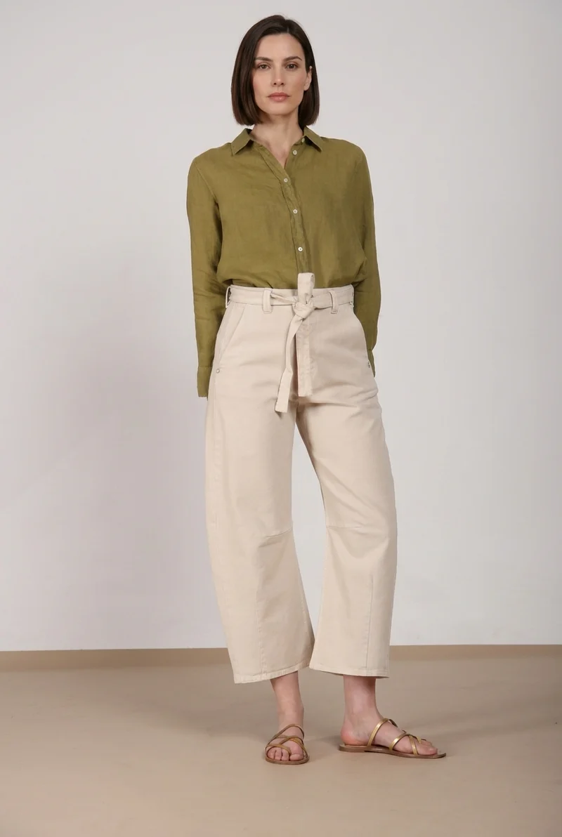 Vivienne City pantalon chino femme en bull stretch balloon fit