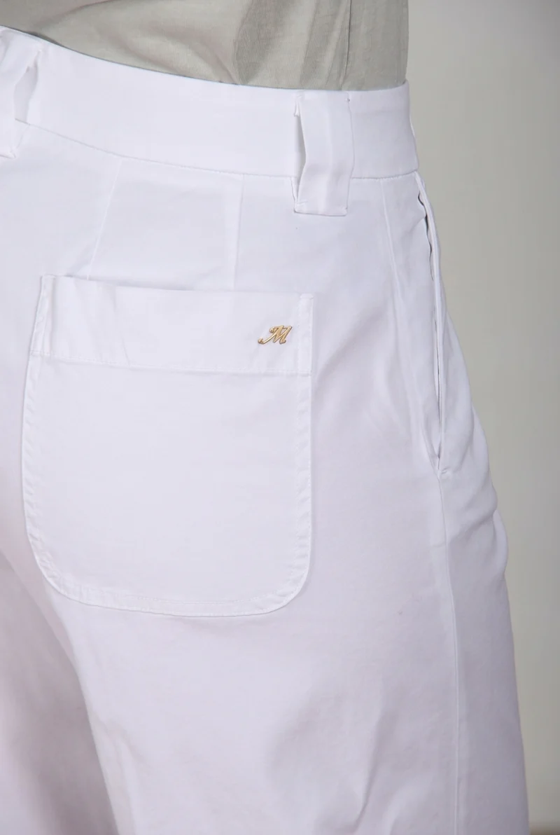 New York Studio Cropped pantalon chino femme en gabardine straight fit