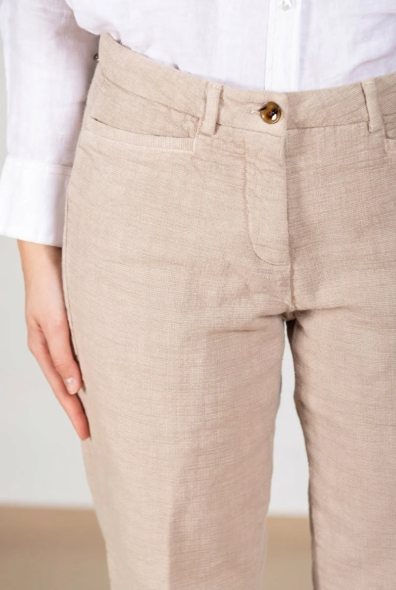 New York Carrot pantalon chino femme en natté carrot fit