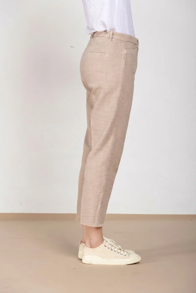 New York Carrot pantalon chino femme en natté carrot fit