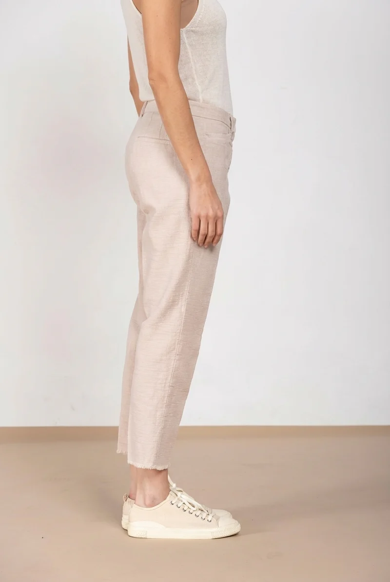 New York Carrot pantalon chino femme en natté carrot fit