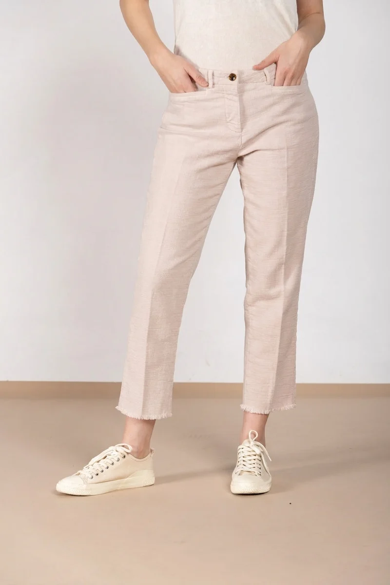 New York Carrot pantalon chino femme en natté carrot fit