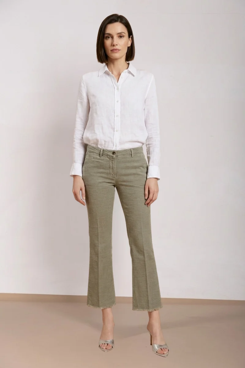 New York Trumpet pantalon chino femme en natté slim fit
