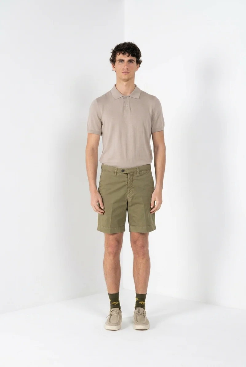 Boston delamere bermuda chino homme en twill stretch relaxed fit
