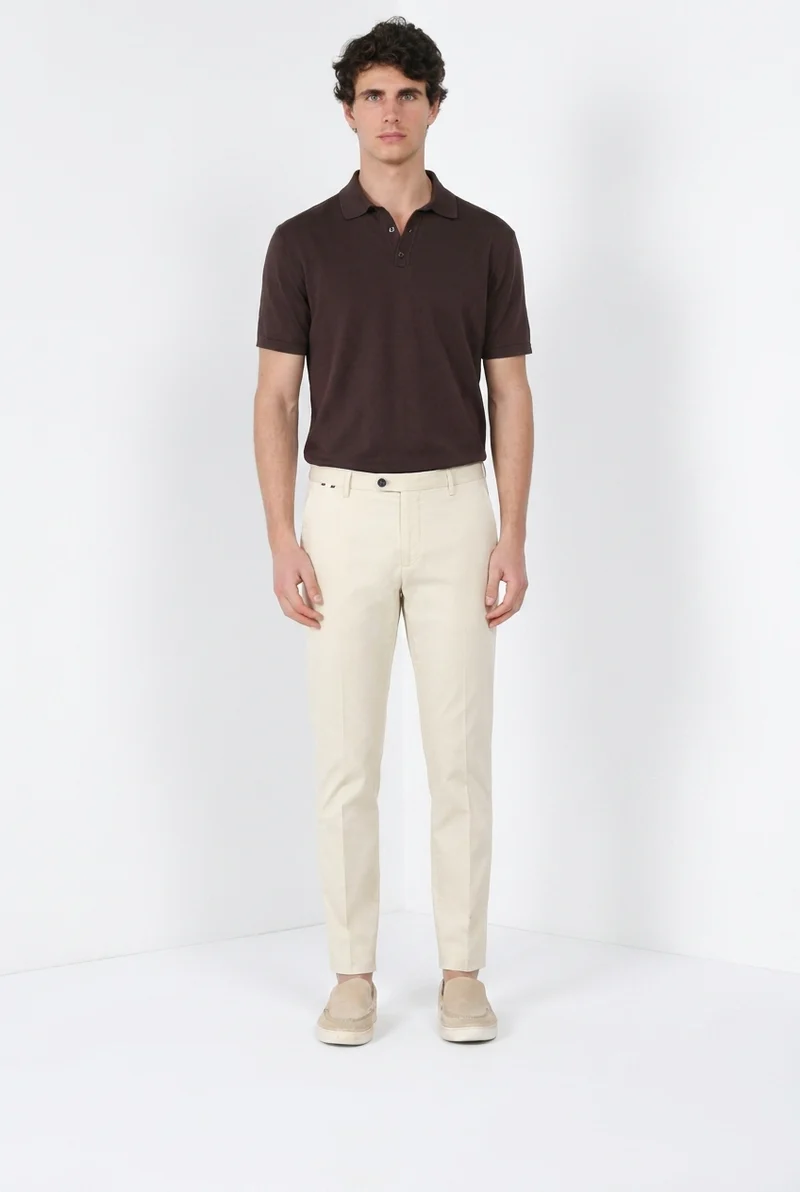 Osaka 1 Pince delamere pantalon chino homme en gabardine stretch carrot fit
