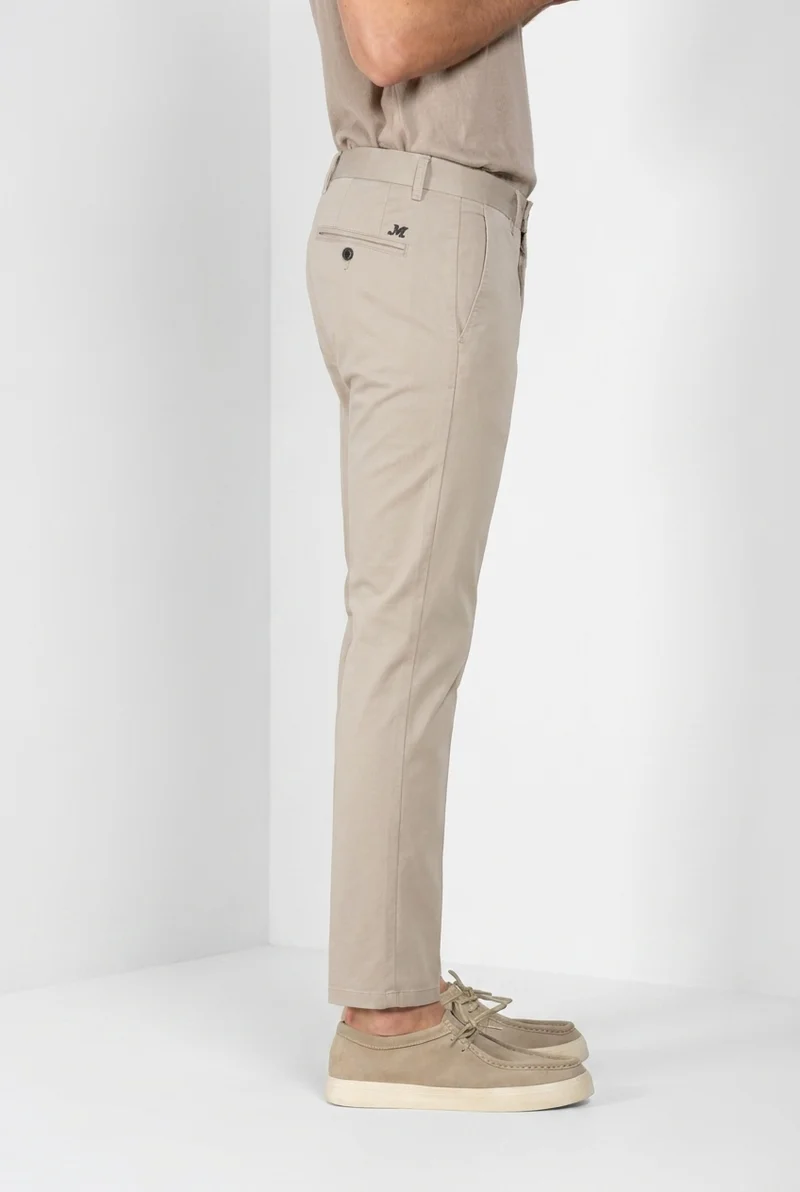 Torino delamere pantalon chino homme en gabardine stretch slim fit