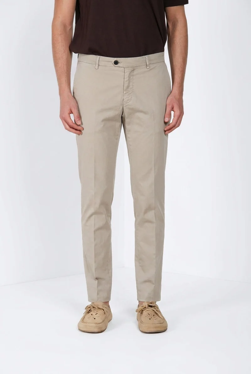 New York delamere pantalon chino homme en twill léger stretch regular fit