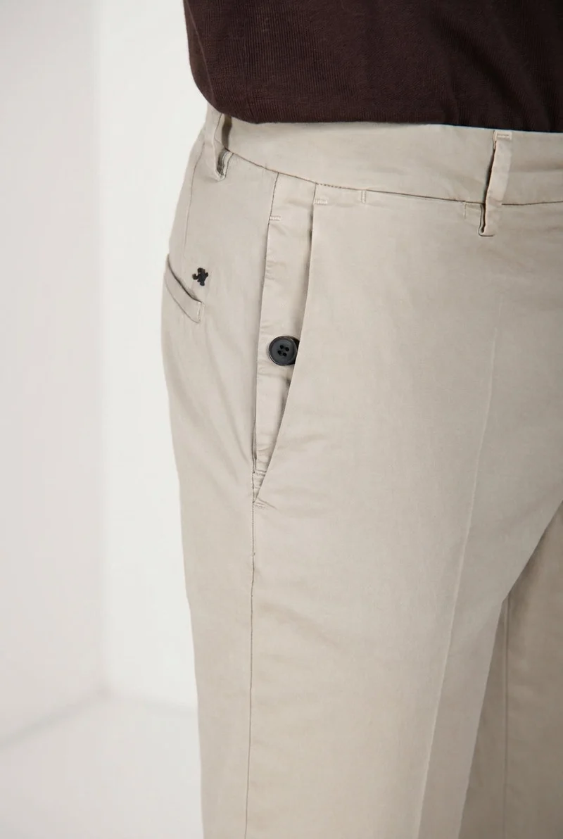 New York delamere pantalon chino homme en twill léger stretch regular fit