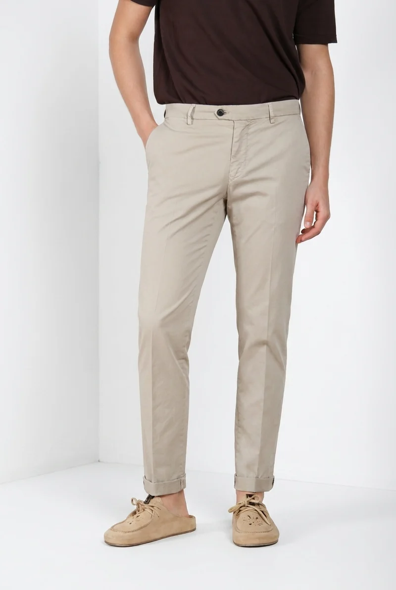 New York delamere pantalon chino homme en twill léger stretch regular fit