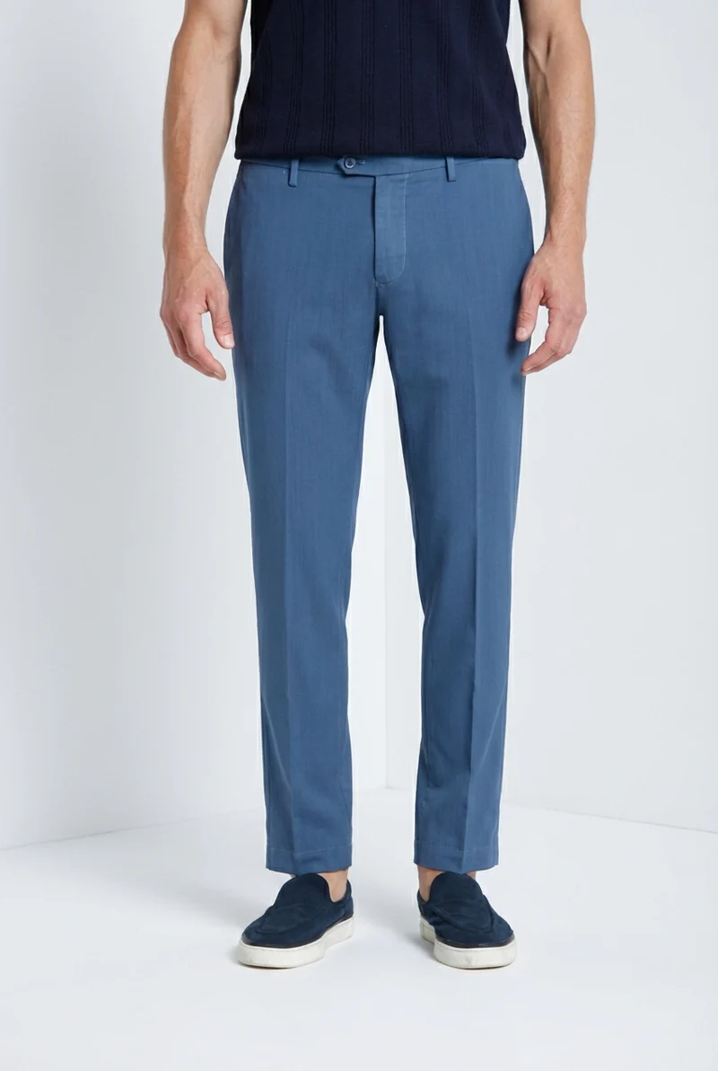 New York pantalon chino homme en twill laine regular fit