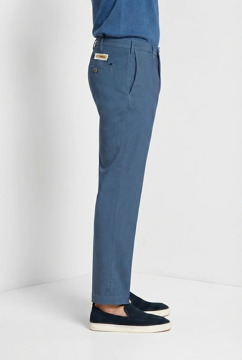 New York pantalon chino homme en twill laine regular fit