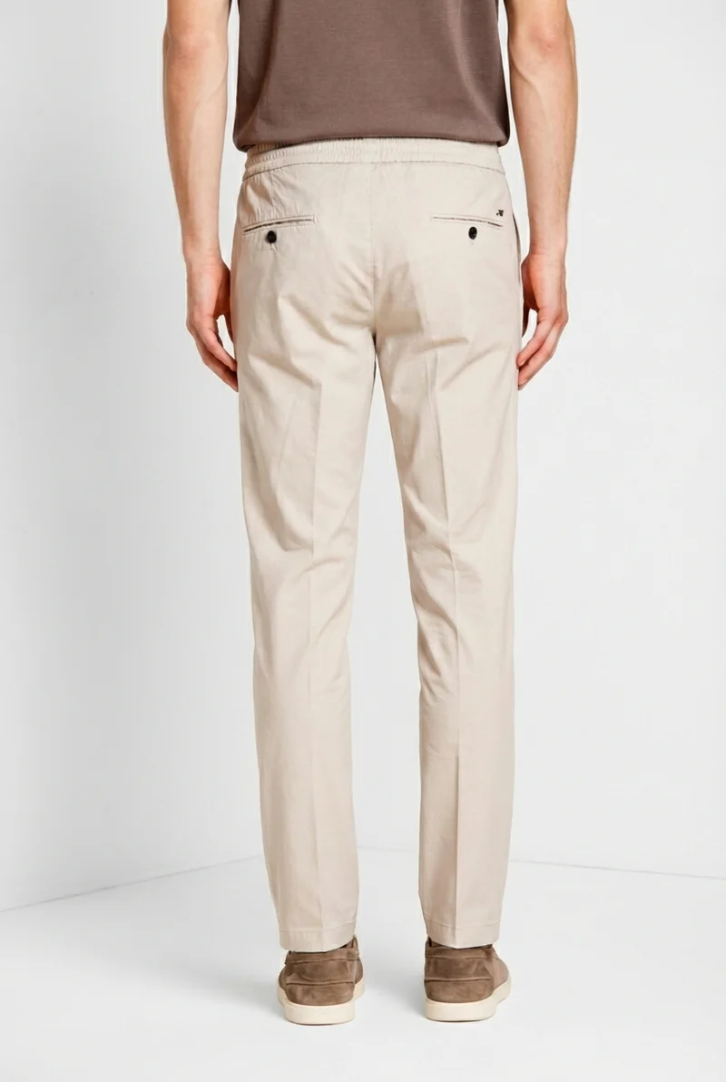 New York Sack pantalon chino jogger homme en toile parachute lyocell et coton regular fit