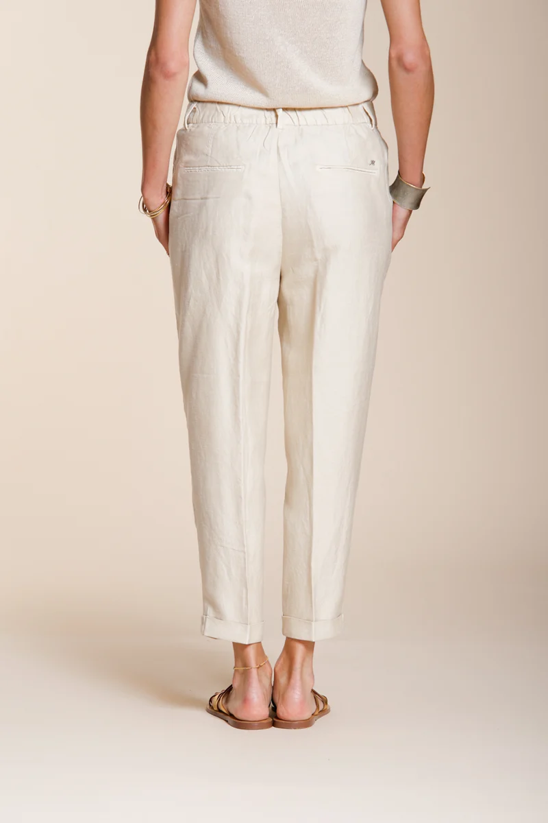 Linda Summer pantalon chino femme en canvas relaxed fit