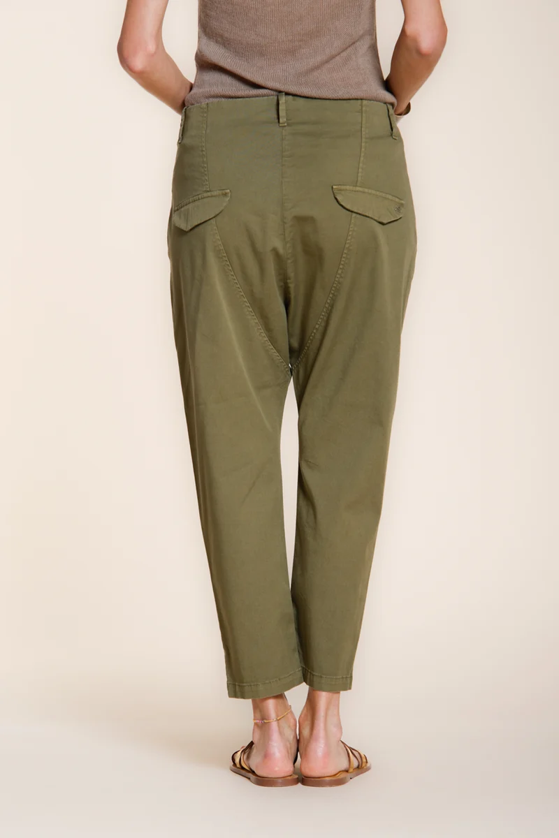 Malibu Jogger pantalon chino femme en gabardine carrot fit