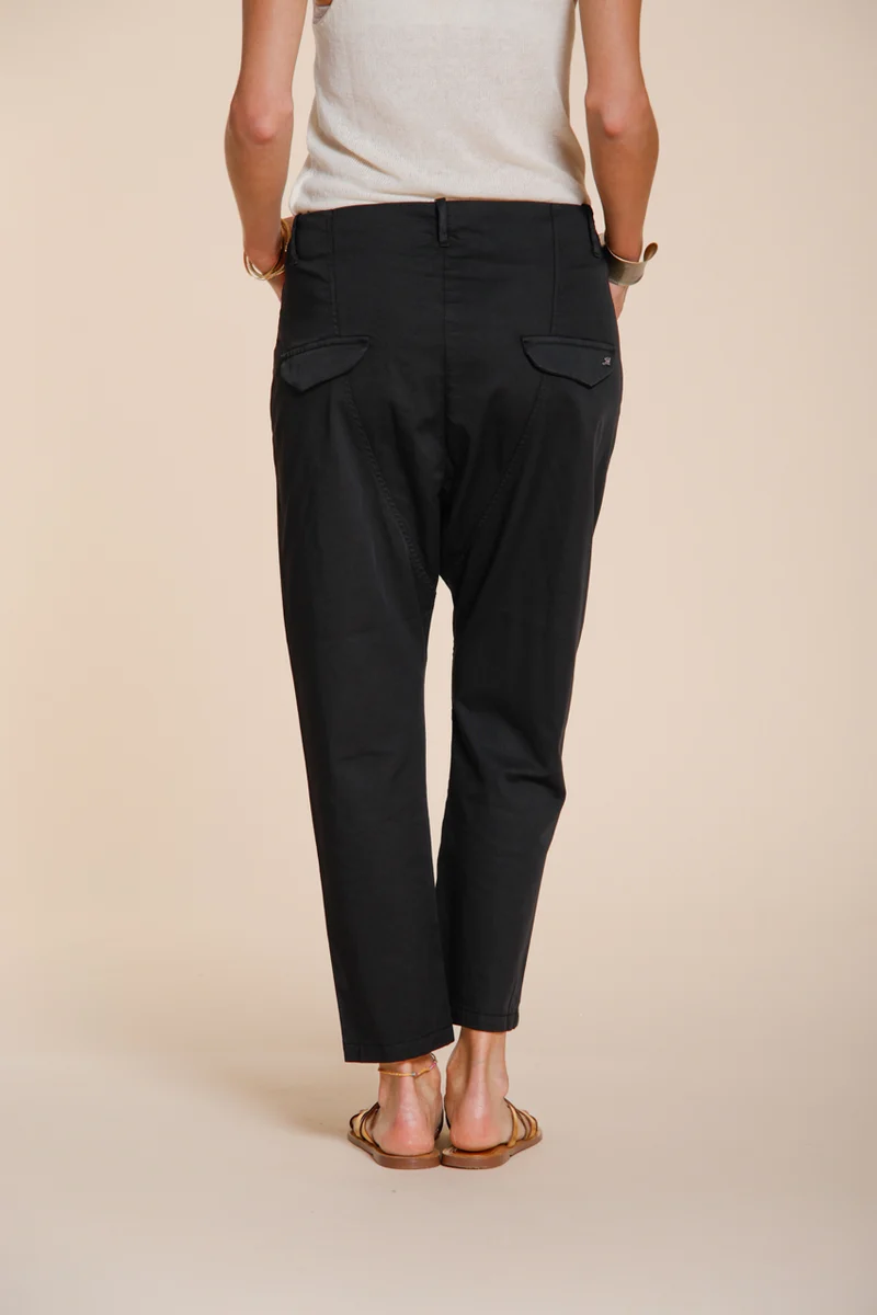 Malibu Jogger pantalon chino femme en gabardine carrot fit