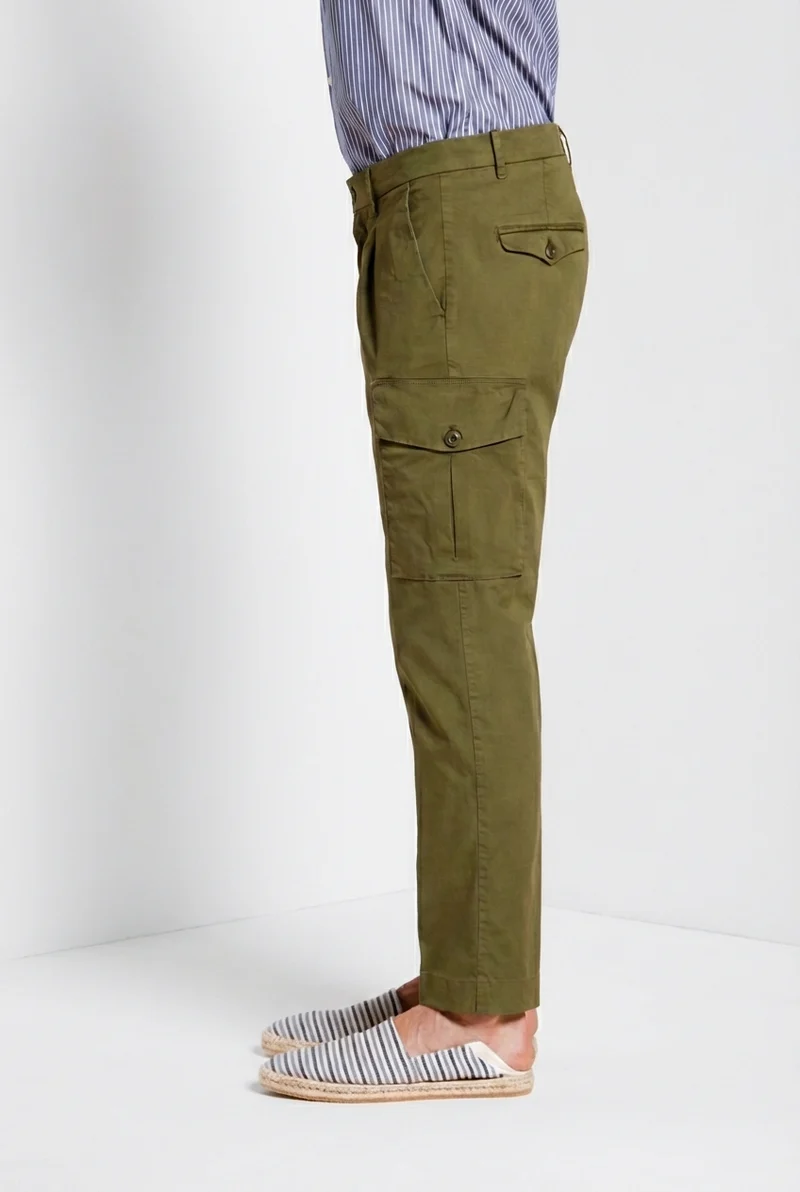 Cargo pantalon cargo homme en twill léger stretch relaxed fit