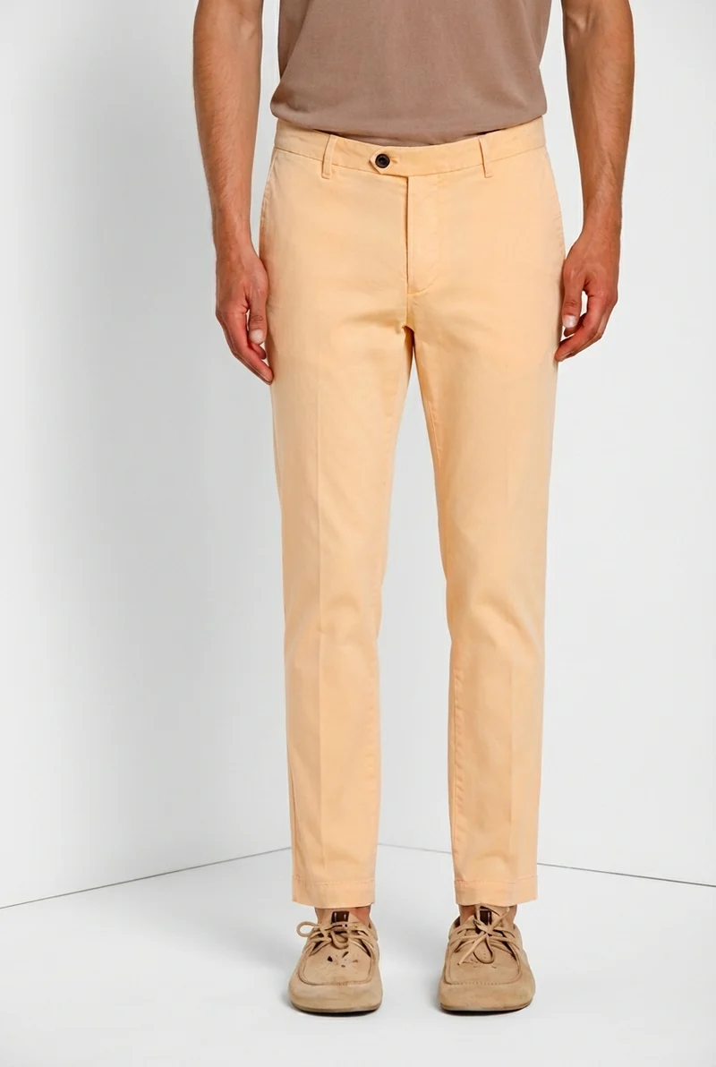 New York delamere pantalon chino homme en twill léger stretch regular fit