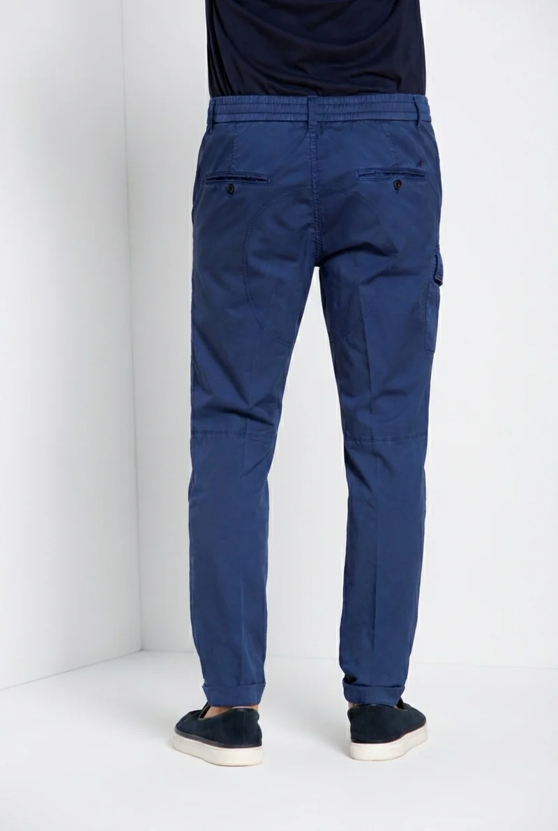 George Coolpocket pantalon cargo jogger homme en gabardine stretch Logo Edition carrot fit ①