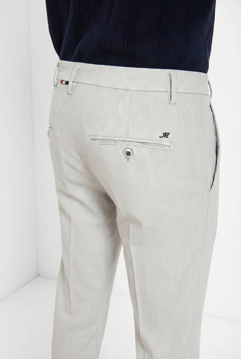 Milano pantalon chino homme en chevron extra slim fit