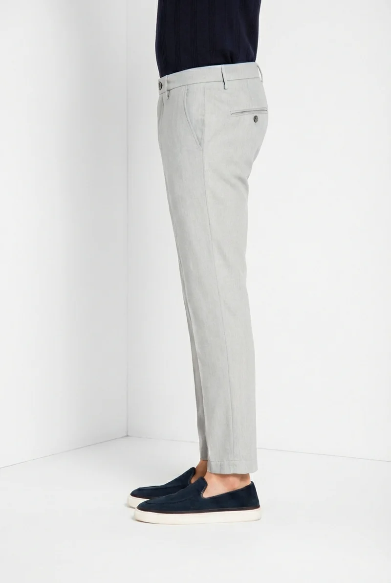 Milano pantalon chino homme en chevron extra slim fit