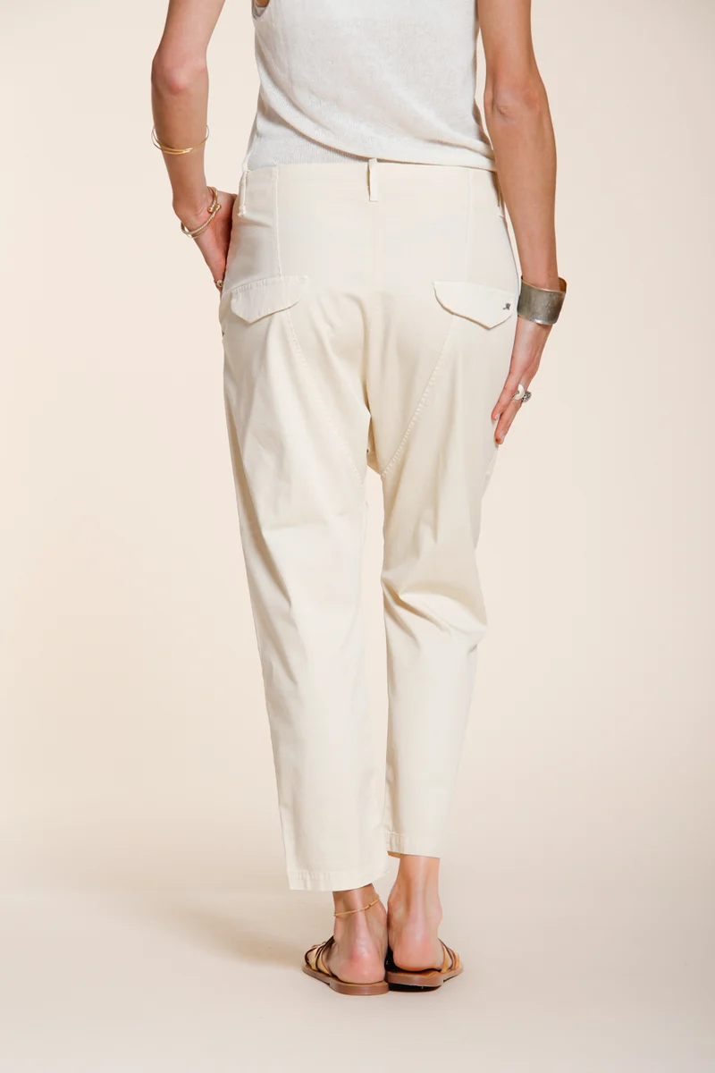 Malibu Jogger pantalon chino femme en gabardine carrot fit