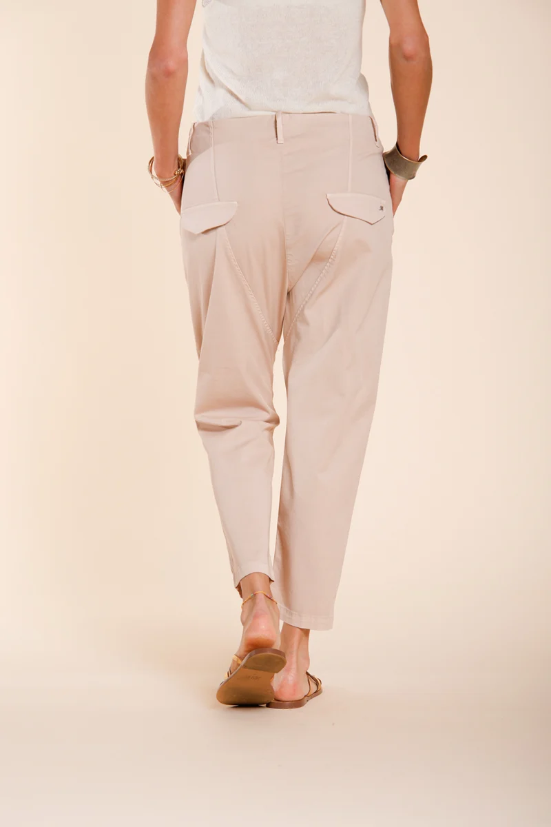 Malibu Jogger pantalon chino femme en gabardine carrot fit