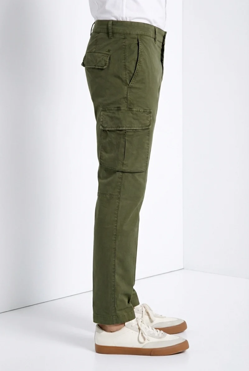 Chile pantalon cargo homme en gabardine stretch regular fit