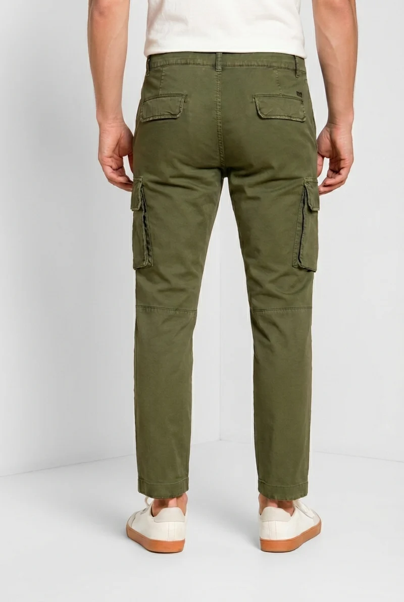 Chile pantalon cargo homme en gabardine stretch regular fit