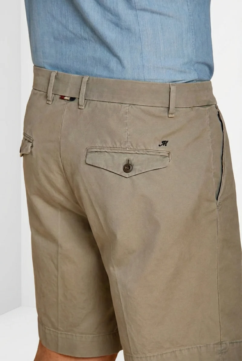 Pinces bermuda chino homme en toile oxford relaxed fit