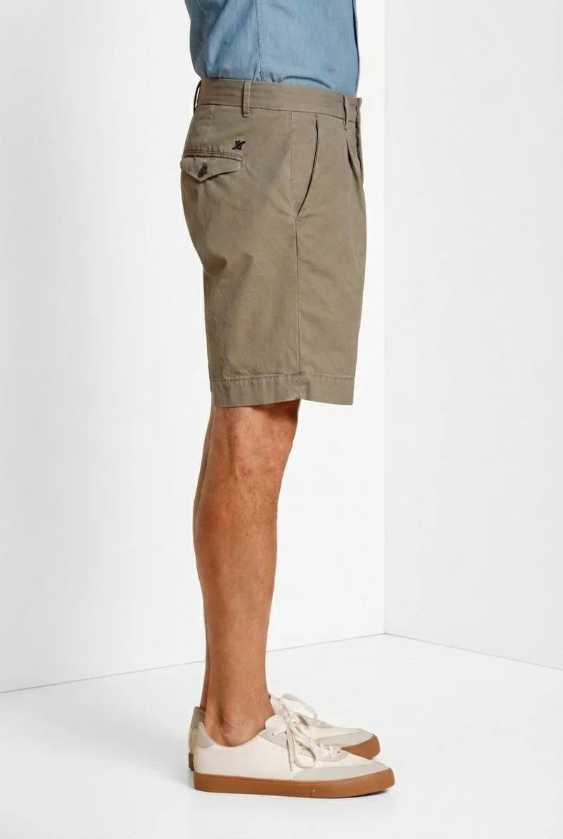 Pinces bermuda chino homme en toile oxford relaxed fit