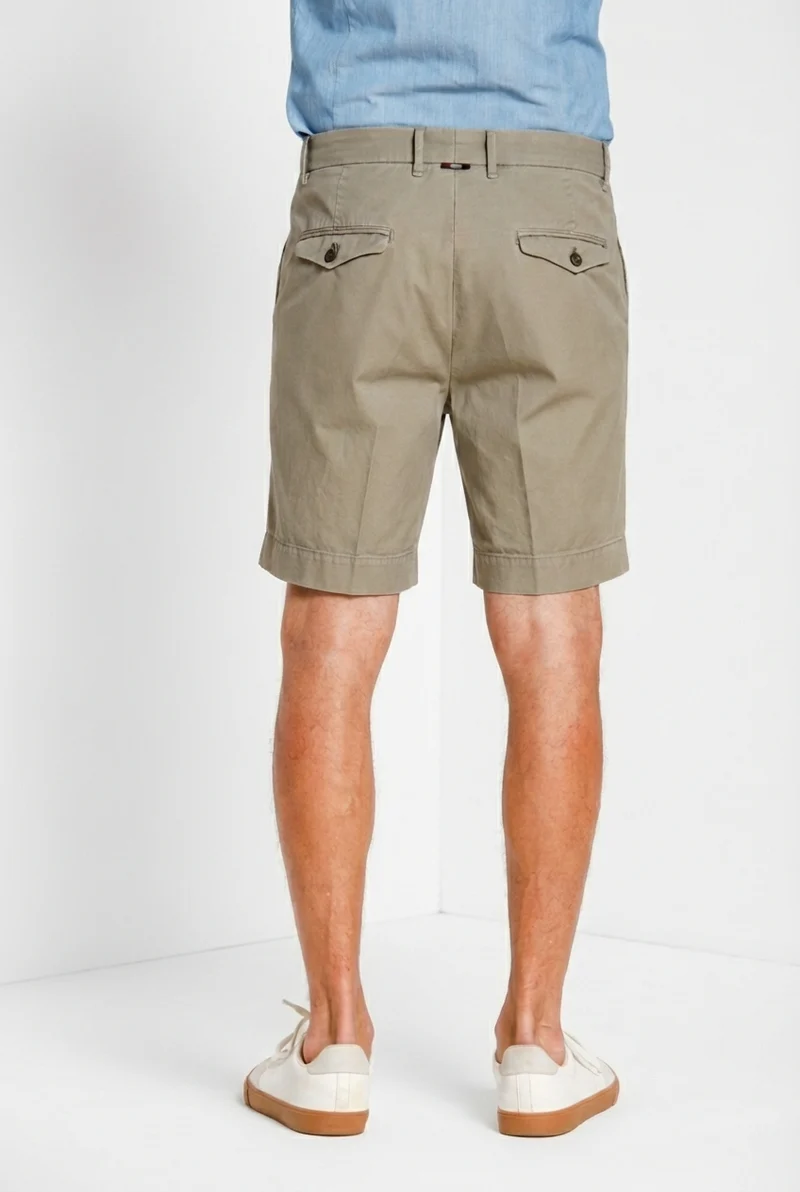 Pinces bermuda chino homme en toile oxford relaxed fit