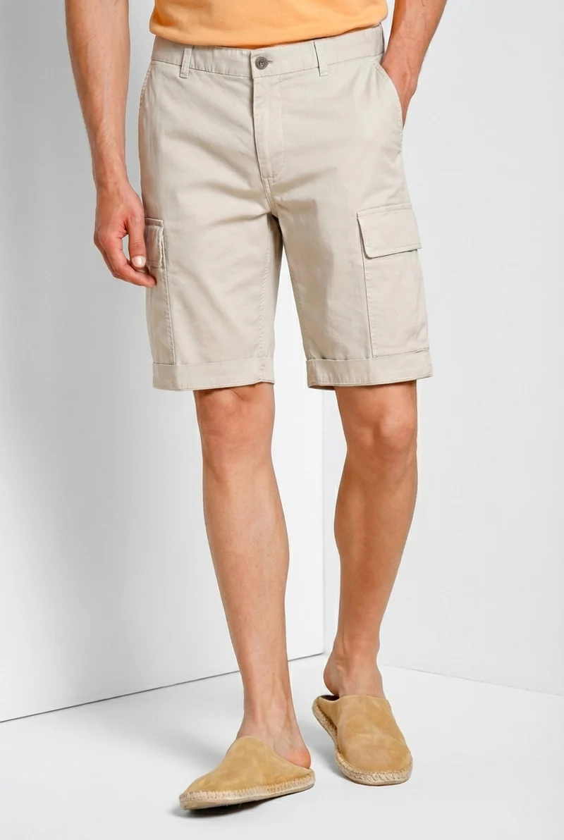 Cargo M74 bermuda cargo homme en gabardine stretch relaxed fit